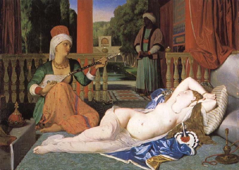 Jean-Auguste Dominique Ingres Odalisk with slave China oil painting art